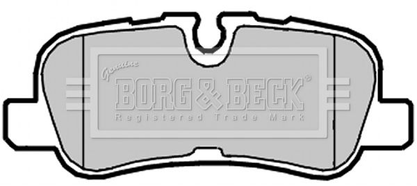 BORG & BECK Комплект тормозных колодок, дисковый тормоз BBP2091